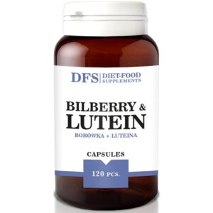 Diet Food Bilberry+Lutein 500mg softgel kapslid mustikaekstrakti ja luteiiniga (120 tk) parim enne 30.11.2020 1/1