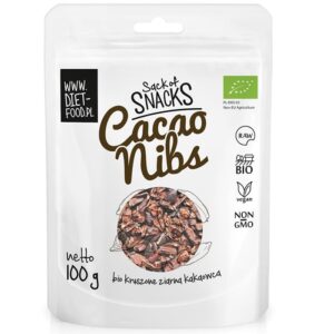 Diet Food Bio Raw Cacao Nibs orgaanilised toorkakao oad (100 g), parim enne 01.04.21 1/1