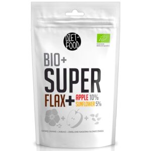 Diet Food Bio + Super Flax, Apple, Sunflower supertoiduainete segu (200 g), parim enne 14.11.21 1/1