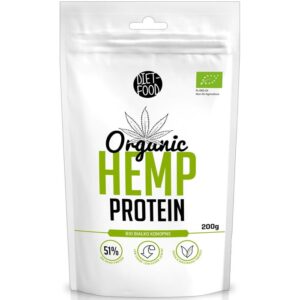 Diet Food Organic Hemp Protein kanepi proteiinipulber (200 g) 1/1