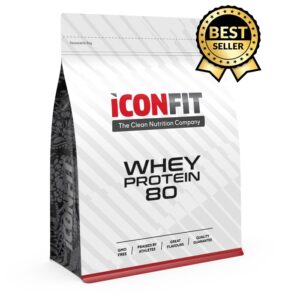 ICONFIT Whey Protein 80, banaani, 1kg 1/1