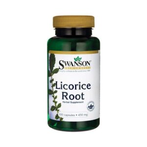 Swanson Licorice Root, 450mg (100 kapslit) 1/1